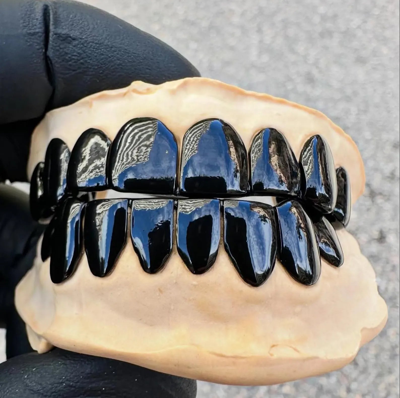 🖤 Black Chrome Grills — Mold Kit Included 🖤