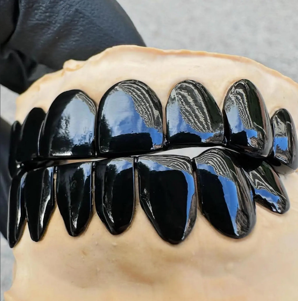 🖤 Black Chrome Grills — Mold Kit Included 🖤